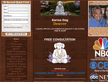 Tablet Screenshot of karmadogtrainingdenver.com